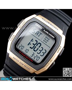 Casio Dual time 50M WR Stopwatch Digital Sport Watch W-96H-9A, W96H