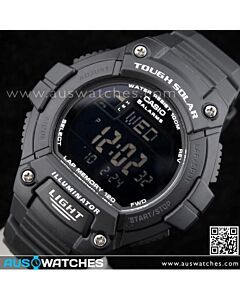 Casio Solar World Time 5 Alarms 100M W.R. Sport Watch W-S220-1BV, WS220