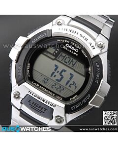 Casio Solar World Time 5 Alarms 100M Sport Watch W-S220D-1AV, WS220D