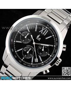 I.s Mens Chronograph Tachymeter 50M Sport Watch W8300GC