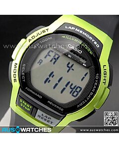 Casio Stopwatch Alarm Digital Watch WS-1000H-3AV, WS1000H