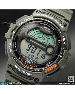 Casio Outgear Moon Data Fishing Gear Digital Watch WS-1200H-3AV, WS1200H