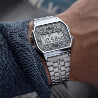 CASIO Classic Traditional Seigaiha Pattern Digital Watch A159WEVJ-7