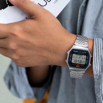 Casio Vintage Bluetooth Step Tracker Stainless Steel Band Watch ABL-100WS-1A