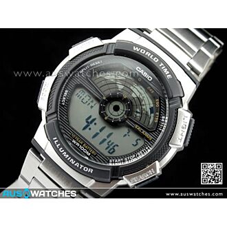 Casio Men's World Time Alarm Digital Sports Watch AE-1100WD-1AV AE1100WD