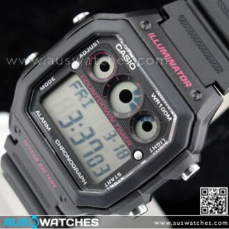 Casio 10Yrs Battery Alarm Interval Timer Watch AE-1300WH-1A2V, AE1300WH