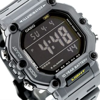 Casio Digital Heavy Duty Large Easy Read 100M Unisex Watch AE-1600H-8AV