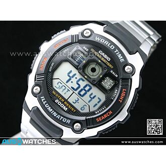 Casio Sporty Digital World Time 100M AE-2000WD-1AV