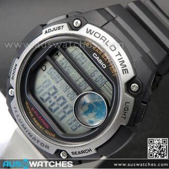 Casio Big Case Size Resin Band 100M Digital Watch AE-3000W-1AV, AE3000W