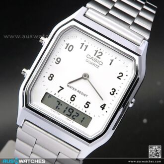 CASIO DIGITAL ANALOG VINTAGE WATCH AQ-230A-7B, AQ230A