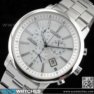 Citizen Eco Drive Chronograph White Men's Watch AT0495-51A