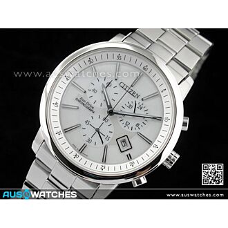 Citizen Eco Drive Chronograph White Men's Watch AT0495-51A