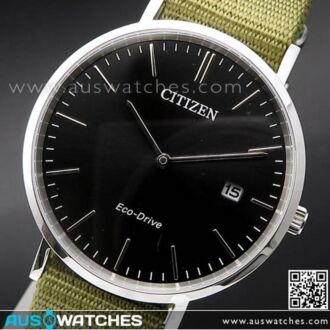Citizen Eco-Drive Sapphire Nylon Strap Watch AU1080-38E
