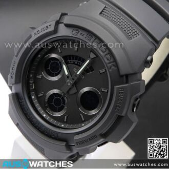 Casio G-Shock Black Out Analog-Digital 200m World Time Sport Watch AW-591BB-1A, AW591BB