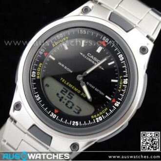 Casio Digital Analog Telememo 30 Data Bank Watch AW-80D-1A, AW80D