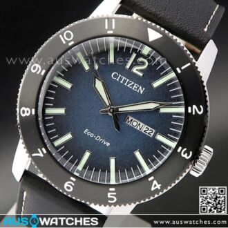 Citizen ECO-DRIVE Vintage Throwback Leather Strap Watch AW0077-19L