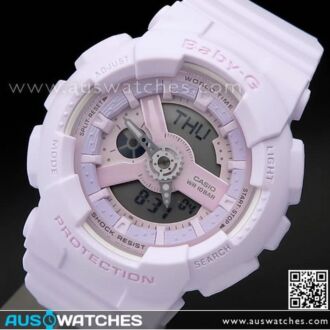 Casio Baby-G Light Purple Color Analog Digital Sport Watch BA-110-4A2, BA110