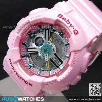 Casio Baby-G Lustrous Pastel Analog Digital 100M World Time Alarm Watch BA-110CA-4A, BA110CA