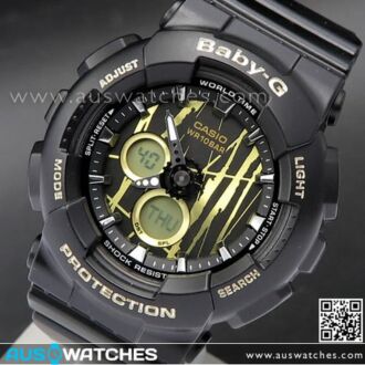 Casio Baby-G Scratch Pattern Analog Digital Sport Watch BA-120SP-1A, BA120SP