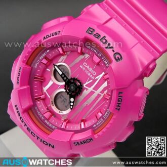 Casio Baby-G Scratch Pattern Analog Digital Sport Watch BA-120SP-4A, BA120SP