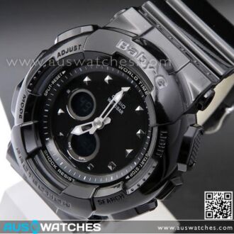 Casio Baby-G Analog Digital World Time Alarm Elegantly Sporty Watch BA-125-1A, BA125