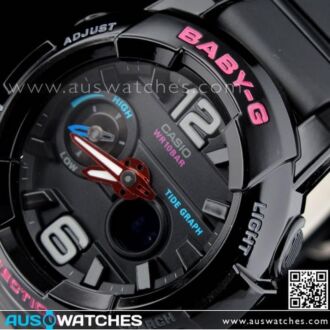Casio Baby-G G-Lide Moon Tide graph Thermometer Sport Watch BGA-180-1B, BGA180