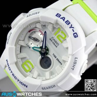 Casio Baby-G G-Lide Moon Tide graph Thermometer Sport Watch BGA-180-7B2, BGA180