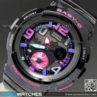 Casio Baby-G Dual Dial World Time 100M Watch BGA-190-1B, BGA190