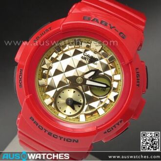 Casio Baby-G RED × GOLD Pair Model Ladies Watch BGA-195VLA-4A, BGA195VLA