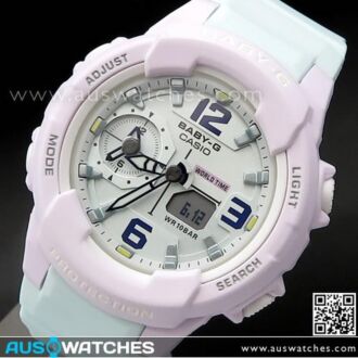 Casio Baby-G Dual Dial World Time Ladies Watch BGA-230PC-6B, BGA230PC