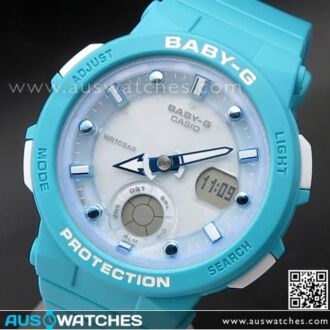 Casio Baby-G Neon Illuminator Beach Traveler Watch BGA-250-2A, BGA250