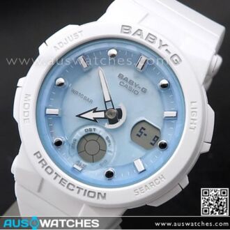 Casio Baby-G Neon Illuminator Beach Traveler Watch BGA-250-7A1, BGA250