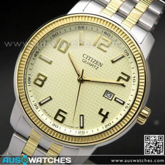 Citizen Quartz Two Tone Mens Watch BI0994-55P