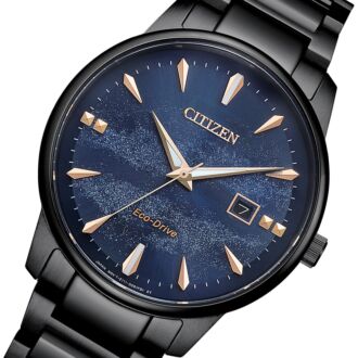 Citizen Eco-Drive Galaxy Blue Dial Sapphire Mens Watch BM7595-89L