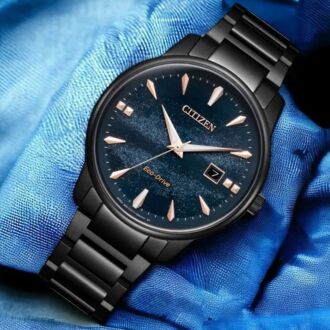 Citizen Eco-Drive Galaxy Blue Dial Sapphire Mens Watch BM7595-89L