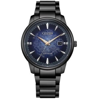 Citizen Eco-Drive Galaxy Purple Dial Sapphire Mens Watch BM7595-89X