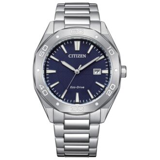 Citizen Eco-Drive Black Dial 100M Stainless Steel Watch BM7631-52E
