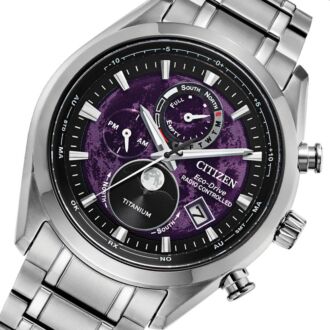 Citizen Eco-Drive Radio-Controlled Moonphase Titanium Men's Watch BY1010-81Z