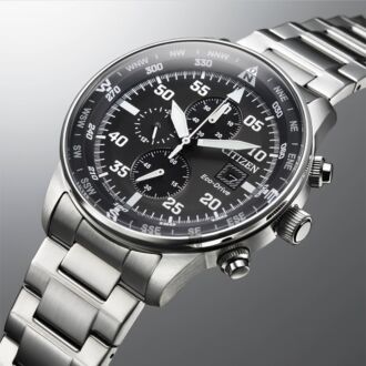 Citizen Eco-Drive Chronograph Stainless Steel Watch CA0690-88E