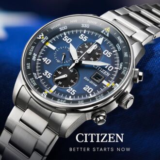 Citizen Eco-Drive Chronograph Stainless Steel Watch CA0690-88L