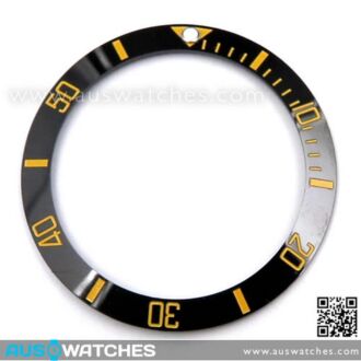 Ceramic Bezel Inserts Black Yellow For Seiko Turtle