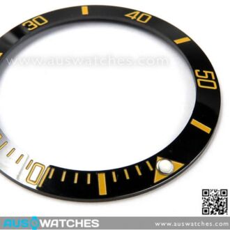 Ceramic Bezel Inserts Black Yellow For Seiko Turtle