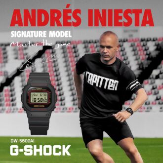 G-Shock Andrés Iniesta Football Soccer Player Limited Edition Watch DW-5600AI-1