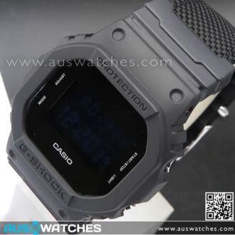 Casio G-Shock Military Black Cloth Band Sport Watch DW-5600BBN-1, DW5600BBN