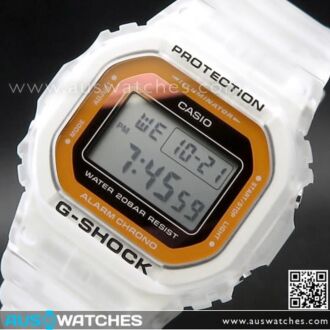 Casio G-Shock Semi Transparent Fluorescent Colors Watch DW-5600LS-7, DW5600LS