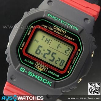 Casio G-Shock Special Colour Editon Cloth Band Watch DW-5600THC-1, DW5600THC