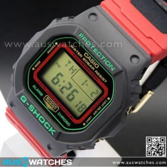 Casio G-Shock Special Colour Editon Cloth Band Watch DW-5600THC-1, DW5600THC