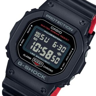 Casio G-Shock Black X Red Color Sport Watch DW-5600UHR-1