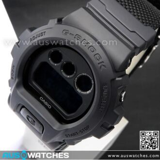 Casio G-Shock Military Black Cordura Nylon Band Sport Watch DW-6900BBN-1, DW6900BBN