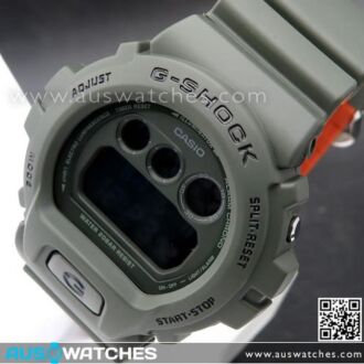 Casio G-Shock Military Green Orange Watch DW-6900LU-3, DW6900LU